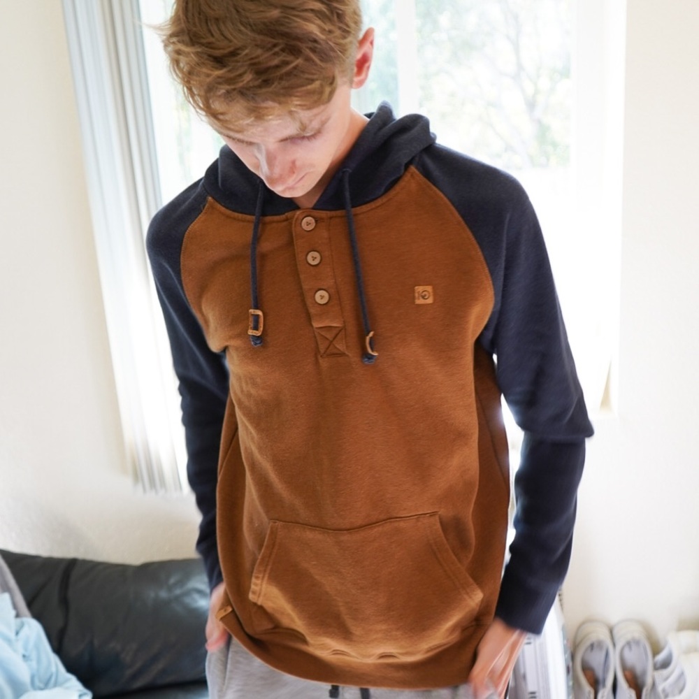 Mens Color Blocked Hoodie